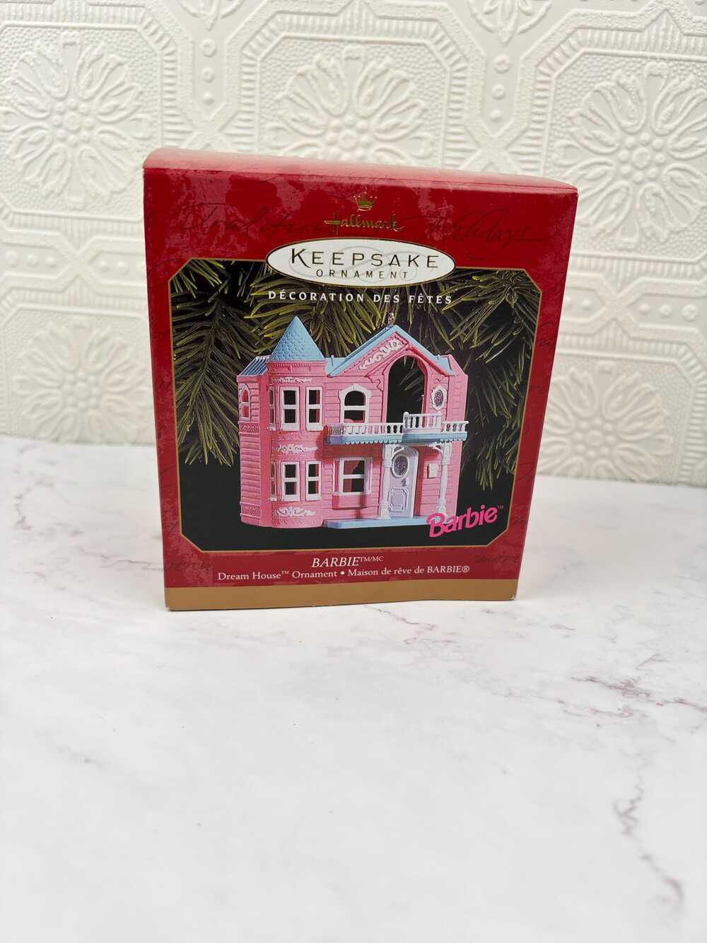 Vintage Hallmark Barbie Dreamhouse Christmas Tree Ornament Dollhouse 1999